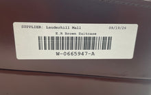 Load image into Gallery viewer, E. R. Mens Brown Top Handle Double Number Lock Lined Travel Briefcase
