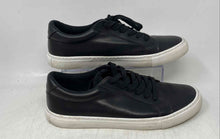 Load image into Gallery viewer, Express Mens White Black Leather Low Top Lace-Up Sneaker Shoes Size 10