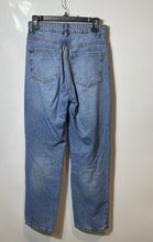 Load image into Gallery viewer, Zara Womens Blue Denim Medium Wash Stretch Pockets Straight Leg Mom Jeans Size 2