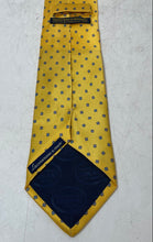 Load image into Gallery viewer, Francesco Rogani Mens Yellow Geometric Silk Adjustable Pointed Tie