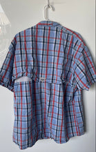 Load image into Gallery viewer, Columbia Mens Multicolor Plaid Print Cotton Short Sleeve Button-Up Shirt Size XL