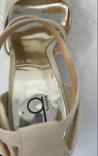 Load image into Gallery viewer, Bakers Womens Beige Peep Toe Adjustable Strap Wedge Heel Platform Sandals Sz 7M