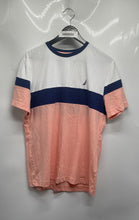 Load image into Gallery viewer, Nautica Mens Sustainably Crafted Multicolor Colorblock Crew Neck T-Shirt Size M
