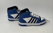 Load image into Gallery viewer, Adidas Mens Break Start Mid White Blue Lace-Up Basketball Shoes Size 6