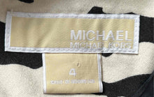 Load image into Gallery viewer, Michael Kors Womens Black & White Animal Print Shift Dress Size 4