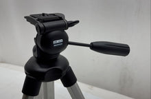 Load image into Gallery viewer, Manfrotto 3405 Black Silver Adjustable Leg Junior Camera Tripod Stand