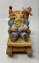Load image into Gallery viewer, Home Decorative Charming Bunny Sitting On A Rocking Chair Figurine Collectible