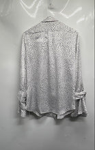 Load image into Gallery viewer, Banana Republic Womens White Black Polka Dot Dillon Button-Up Shirt Size Small