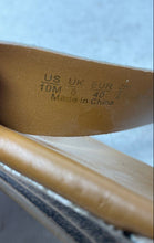 Load image into Gallery viewer, Franco Sarto Womens Ina Beige Leather Open Toe Flat Strappy Sandals Size 10M