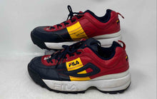 Load image into Gallery viewer, Fila Mens Disruptor 2 1FM00463-433 Navy Red Yellow Lace-Up Sneakers Shoes Sz 9.5