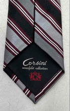 Load image into Gallery viewer, Corsini Sevenfold Collection Mens Multicolor Striped Adjustable Designer Necktie