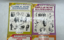 Load image into Gallery viewer, Set Of 4 Pcs Dover Ready To Use Clip Art Series Classical Music Popular Books
