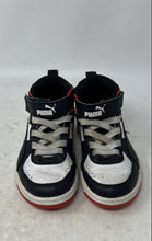 Load image into Gallery viewer, Puma Kids Rebound Joy 374688-03 White Red Black Leather Sneaker Shoes Size 11C