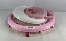 Load image into Gallery viewer, Wismind Pink White Adjustable Height Foldable Rolling Wheels Baby Walker