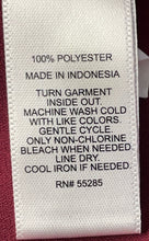Load image into Gallery viewer, Express Womens Burgundy Long Roll Tab Sleeve V-Neck Popover Blouse Top Size XS