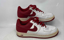 Load image into Gallery viewer, Nike Mens Air Force 1 306353-167 Red White Leather Lace-Up Sneakers Shoes Sz 12