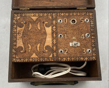 Load image into Gallery viewer, Vintage Brown Wooden Electric Shock Machine Electrotherapy Device Non Functional