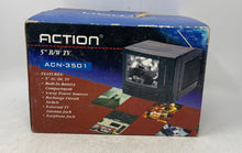 Load image into Gallery viewer, Action ACN-3501 5-Inch Black White Built-In Battery Television Not Tested