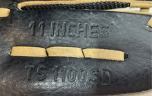 Load image into Gallery viewer, Adidas Youth TS1100SD Black Tan Adjustable Wrist Strap Baseball Glove Sz 11 Inch