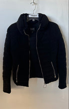 Load image into Gallery viewer, Guess Womens Teoma Black Long Sleeve Stand-Up Collar Full-Zip Puffer Jacket Sz S