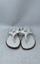 Load image into Gallery viewer, Michael Kors Womens Daniella White Leather Open Toe Flat Thong Sandals Size 8.5M