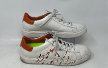 Load image into Gallery viewer, Robert Graham Mens White Orange Low Top Lace-Up Sneaker Shoes Size 8.5