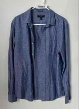 Load image into Gallery viewer, Banana Republic Mens Blue Long Sleeve Collared Button-Up Shirt Size Medium