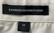 Load image into Gallery viewer, Express Design Studio Womens White Long Sleeve Regular Fit Button-Up Shirt Sz M