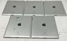 Load image into Gallery viewer, Lot Of 5 Pcs Apple iPad 2 Model A1395 Silver Tablets Not Tested Locked For Parts
