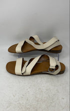 Load image into Gallery viewer, Franco Sarto Womens Ina Beige Leather Open Toe Flat Strappy Sandals Size 10M