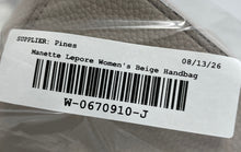 Load image into Gallery viewer, Nanette Lepore Womens Beige Leather Double Handle Satchel Handbag