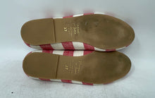 Load image into Gallery viewer, Manuela De Juan Womens Togo Red White Striped Buckle Mary Jane Shoes Size 37