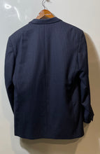 Load image into Gallery viewer, Albert Nipon Mens Blue Wool Notch Lapel Long Sleeve Two-Button Blazer Size 40