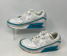 Load image into Gallery viewer, Nike Mens Air Max 90 CJ7197-102 White And Blue Lace-Up Sneakers Shoes Size 5.5