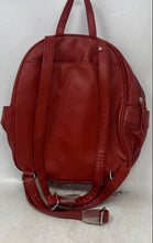 Load image into Gallery viewer, Rosetti Womens Red Pebbled Faux Leather Adjustable Strap Mini Backpack With Tag