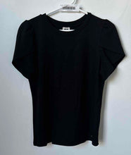 Load image into Gallery viewer, Anne Klein Womens Black Short Sleeve Pullover Blouse Top Size PM