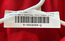 Load image into Gallery viewer, Lacoste Mens Red Green Cotton Slim Fit Short Sleeve Collared Polo Shirt Size XL