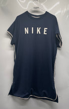 Load image into Gallery viewer, Nike Womens Navy Blue Short Sleeve Crew Neck T-Shirt Dress Size L