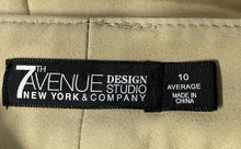 Load image into Gallery viewer, 7th Avenue New York & Company Womens Beige Straight Leg Chino Pants Size 10