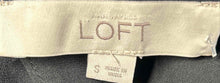 Load image into Gallery viewer, Ann Taylor Loft Womens Black Pleated Split Neck Popover Blouse Top Sz S With Tag