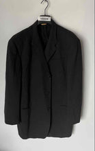 Load image into Gallery viewer, Donna Karan Mens Dark Gray Three Button Blazer & Pants 2 Piece Suit Set No Size
