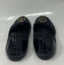 Load image into Gallery viewer, Authentic Tory Burch Womens Caroline Black Leather Slip-On Ballet Flats Size 10M