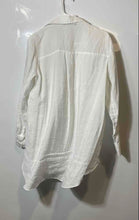 Load image into Gallery viewer, Zara Womens White Long Sleeve Pockets Collared Button-Up Shirt Size Medium