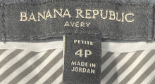 Load image into Gallery viewer, Banana Republic Womens Black Flat Front Slash Pocket Dress Pants Size 4P