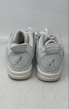 Load image into Gallery viewer, Nike Womens Air Jordan 4 Retro White Leather Lace-Up Basketball Shoes Size 8