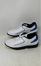 Load image into Gallery viewer, Nike Womens Air Jordan 2 Retro Low White Blue Black Sneaker Shoes Size 6.5