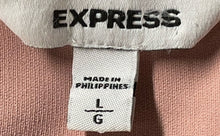 Load image into Gallery viewer, Express Womens Pink Round Neck 3/4 Sleeve Pullover Blouse Top Size Large