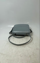 Load image into Gallery viewer, Zara Womens Light Blue Leather Adjustable Strap Flap Over Lined Crossbody Bag