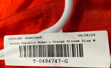 Load image into Gallery viewer, Banana Republic Womens Orange Long Sleeve Drapey Cowl Neck Pullover Sweater Sz M