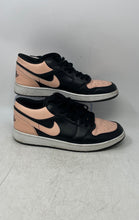 Load image into Gallery viewer, Nike Mens Air Jordan 1 Low 553558-034 Black Pink Lace-Up Sneaker Shoes Size 11